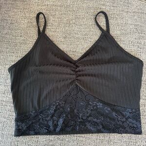 Black Camisole Top w/ lace detail